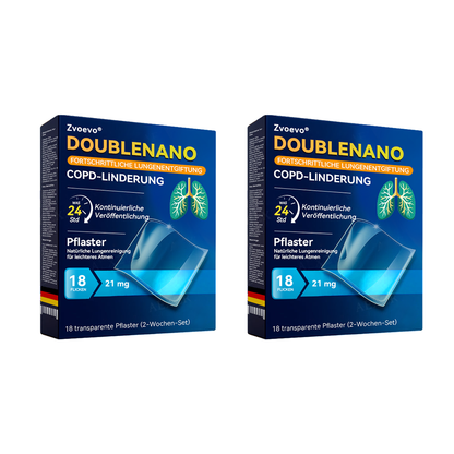 👨‍⚕️🏅Zvoevo® DoubleNano COPD-Linderungspflaster (💝 Gezielte Behandlung bei Husten, Atemnot, Keuchen, Schleim, verstopfter Nase, Bronchitis, Allergiesymptomen und allgemeinen Lungenbeschwerden 🫁)