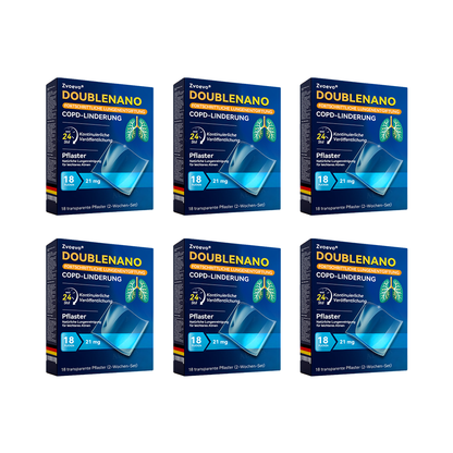 👨‍⚕️🏅Zvoevo® DoubleNano COPD-Linderungspflaster (💝 Gezielte Behandlung bei Husten, Atemnot, Keuchen, Schleim, verstopfter Nase, Bronchitis, Allergiesymptomen und allgemeinen Lungenbeschwerden 🫁)