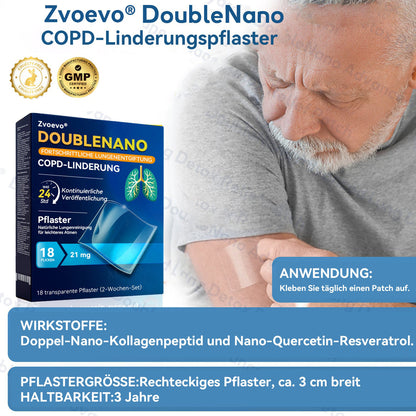 👨‍⚕️🌟Zvoevo® DoubleNano COPD-Linderungspflaster (💝 Gezielte Behandlung bei Husten, Atemnot, Keuchen, Schleim, verstopfter Nase, Bronchitis, Allergiesymptomen und allgemeinen Lungenbeschwerden 🫁)