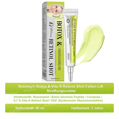 ✨✅Jetzt jugendliche Haut zurückgewinnen 💫Rolimey® Botox & Vita-A Retinol Shot Falten-Lift Straffungscreme