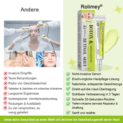 ✨✅Jetzt jugendliche Haut zurückgewinnen 💫Rolimey® Botox & Vita-A Retinol Shot Falten-Lift Straffungscreme