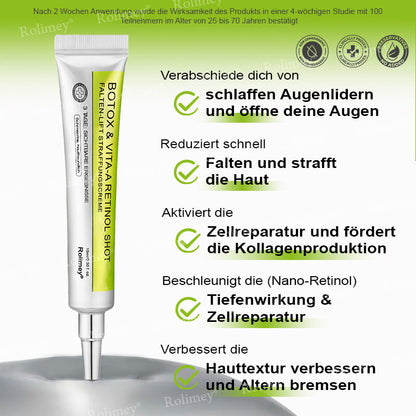 ✨✅Jetzt jugendliche Haut zurückgewinnen 💫Rolimey® Botox & Vita-A Retinol Shot Falten-Lift Straffungscreme