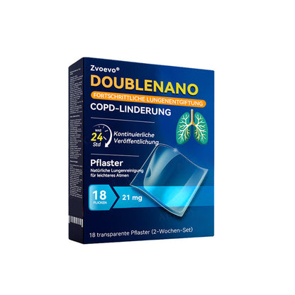 👨‍⚕️🌟Zvoevo® DoubleNano COPD-Linderungspflaster (💝 Gezielte Behandlung bei Husten, Atemnot, Keuchen, Schleim, verstopfter Nase, Bronchitis, Allergiesymptomen und allgemeinen Lungenbeschwerden 🫁)