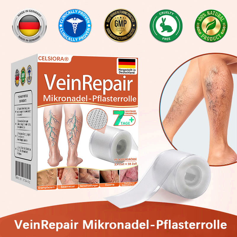 💯✨Celsiora® Vein Ease Mikronadel-Pflegepflaster (Bei Besenreisern, Krampfadern, Schwellungen & müden Beinen) 🔥 Letzter Aktionstag – 50% Rabatt