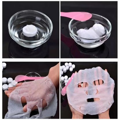 30/50 Stück Komprimierte Einweg-Gesichtsmasken – Tragbare Vliesmasken-Tabletten für DIY-Hautpflege und Gesichtspflege