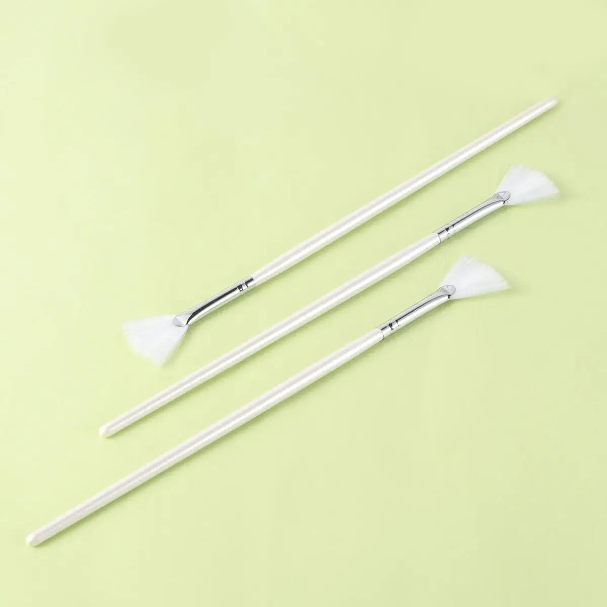 3-teiliges DIY-Gesichtsmasken-Pinsel-Set – Fächerförmige Maskenpinsel für gleichmäßiges Auftragen von Gesichtsmasken und Hautpflege