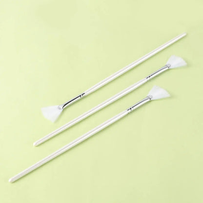 3-teiliges DIY-Gesichtsmasken-Pinsel-Set – Fächerförmige Maskenpinsel für gleichmäßiges Auftragen von Gesichtsmasken und Hautpflege
