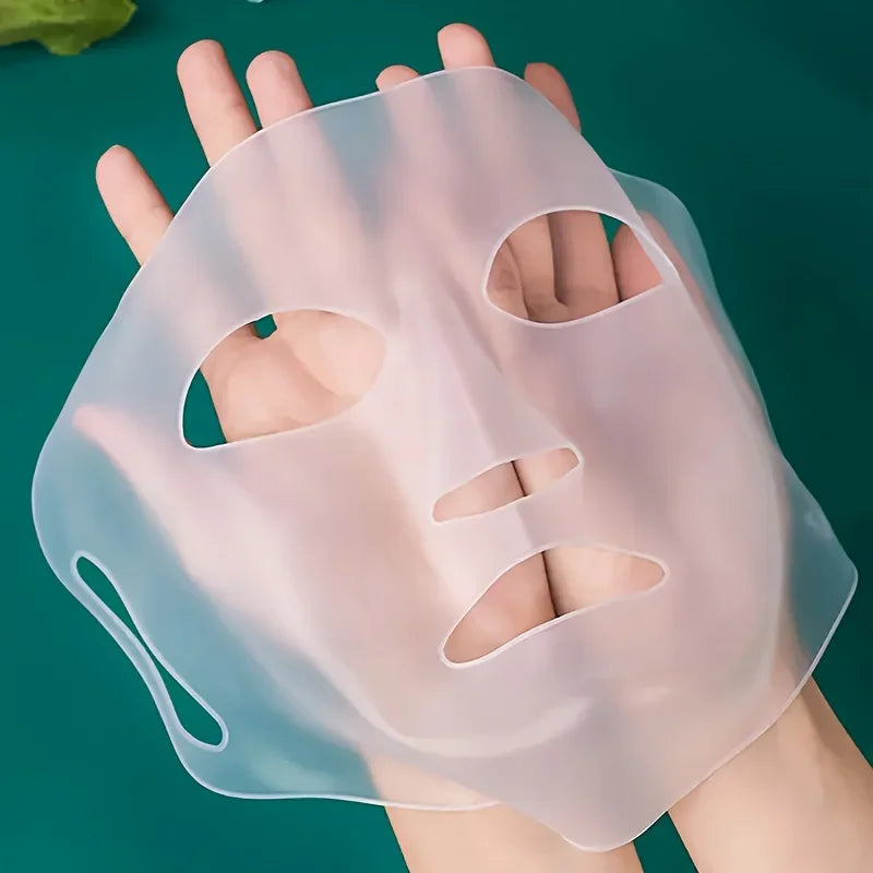3D Silikon-Gesichtsmaske – Wiederverwendbare Feuchtigkeitsmaske für die Gesichtspflege