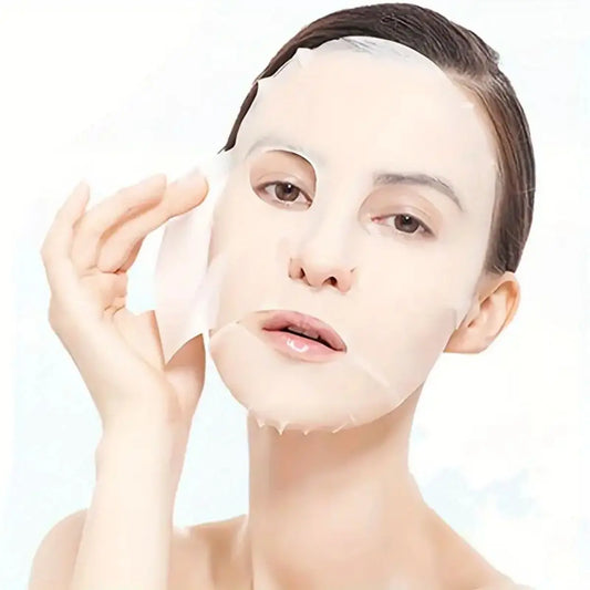 100 Stück Einweg-Gesichtsmasken-Vlies – Weiche Vliesmasken für DIY-Hautpflege und intensive Feuchtigkeitspflege