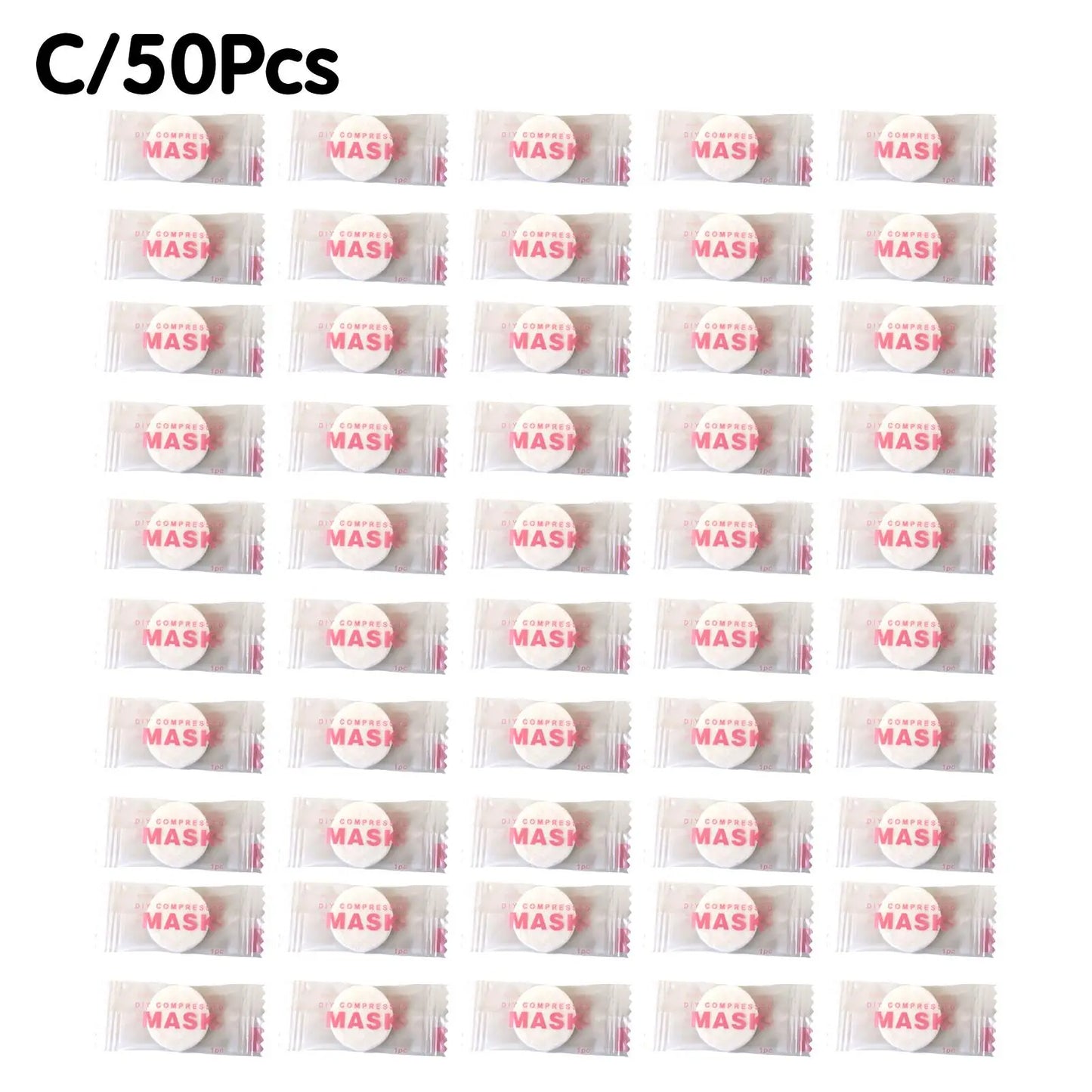 30/50 Stück Komprimierte Einweg-Gesichtsmasken – Tragbare Vliesmasken-Tabletten für DIY-Hautpflege und Gesichtspflege