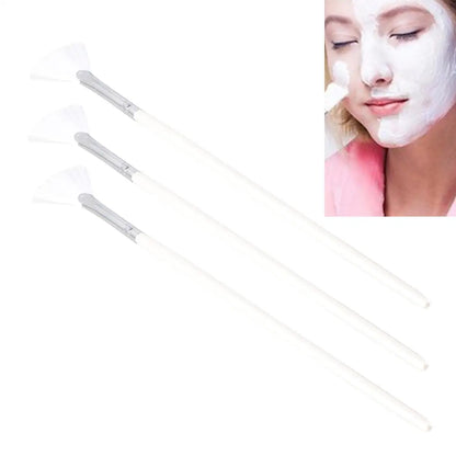 3-teiliges DIY-Gesichtsmasken-Pinsel-Set – Fächerförmige Maskenpinsel für gleichmäßiges Auftragen von Gesichtsmasken und Hautpflege