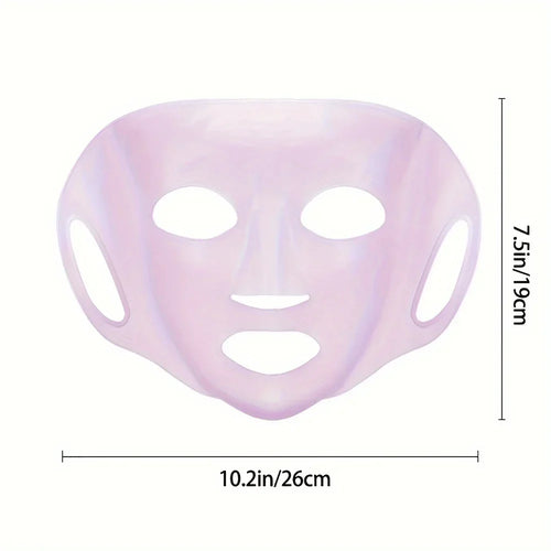 1 Stück Silikon-Gesichtsmasken-Abdeckung – Wiederverwendbare Feuchtigkeits-Maskenabdeckung gegen Verdunstung, Gesichtsmaske-Fixierer für die Hautpflege