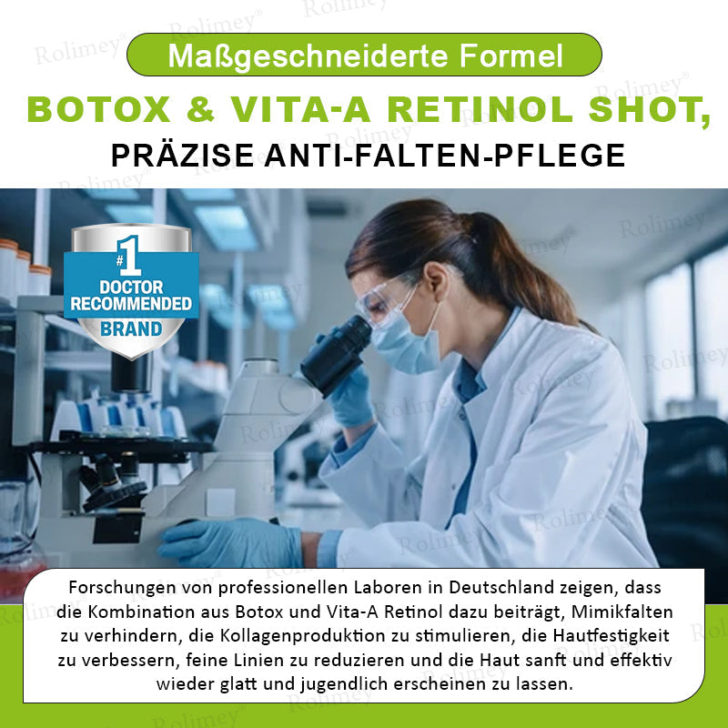 ✨✅Jetzt jugendliche Haut zurückgewinnen 💫Rolimey® Botox & Vita-A Retinol Shot Falten-Lift Straffungscreme