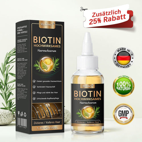 ✅🌿Offizieller Store 🇩🇪 | 🔥Rolimey® Hochwirksames Biotin & Rosmarin Haarwachstumsserum– Füllt lichte Stellen & Geheimratsecken sichtbar auf (🔥Zeitlich begrenzter Rabatt, ⏳letzte 30 Minuten)