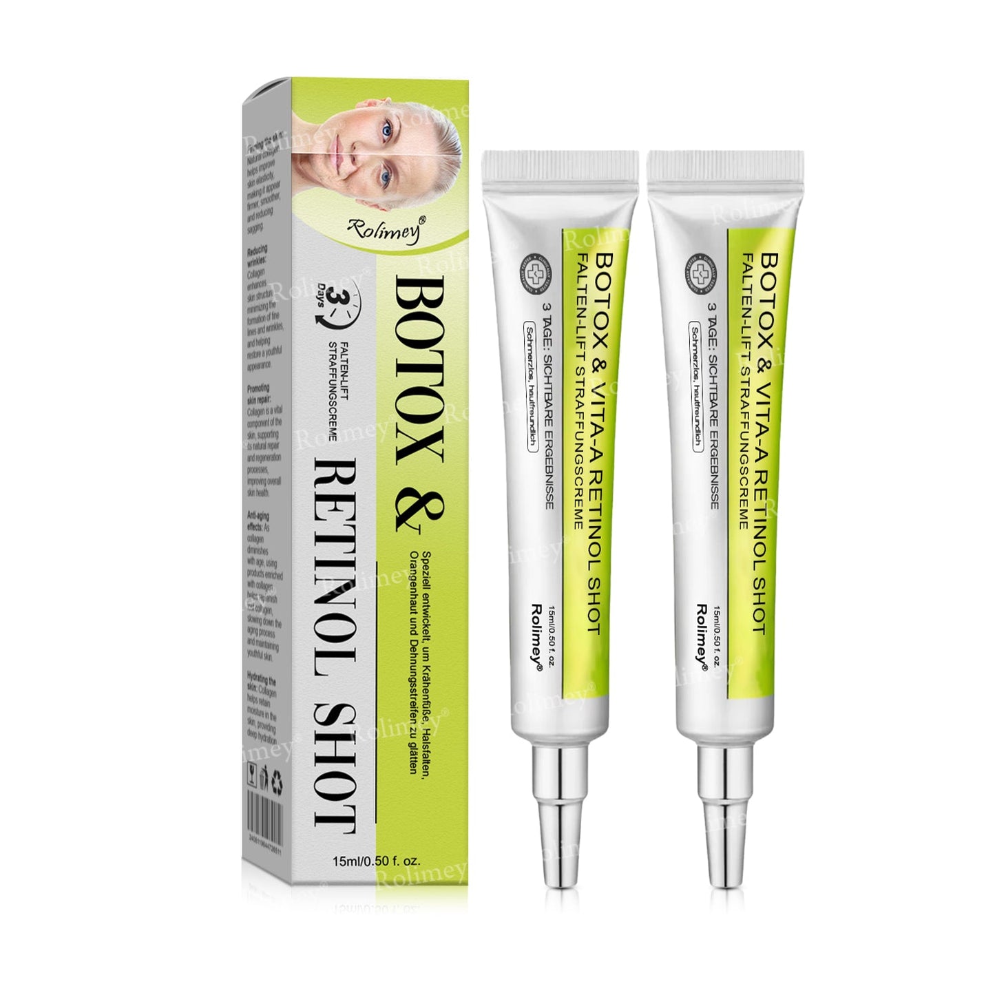 ✨✅Jetzt jugendliche Haut zurückgewinnen 💫Rolimey® Botox & Vita-A Retinol Shot Falten-Lift Straffungscreme